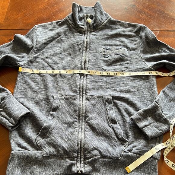 Levi Strauss & Co Mens Blue Denim Knit Jacket Size Small Zipper Front - Picture 6 of 10